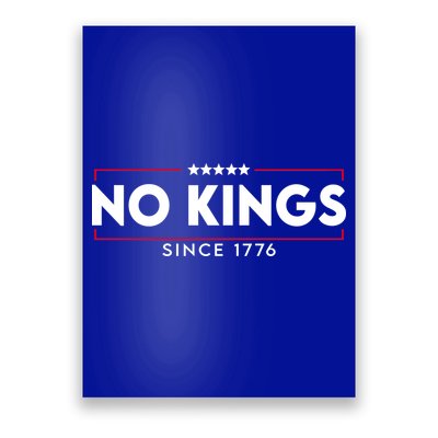 No Kings Since 1776 Simple Logo Poster