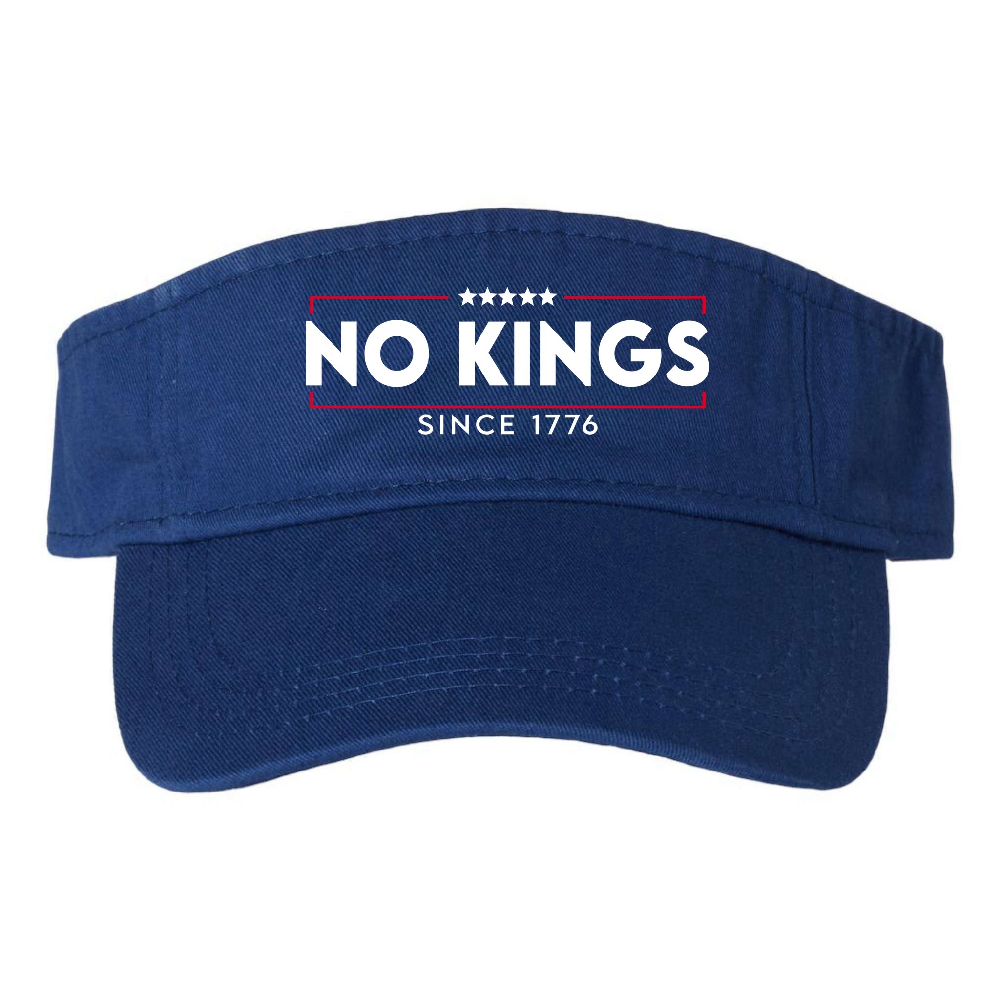 No Kings Since 1776 Simple Logo Visor