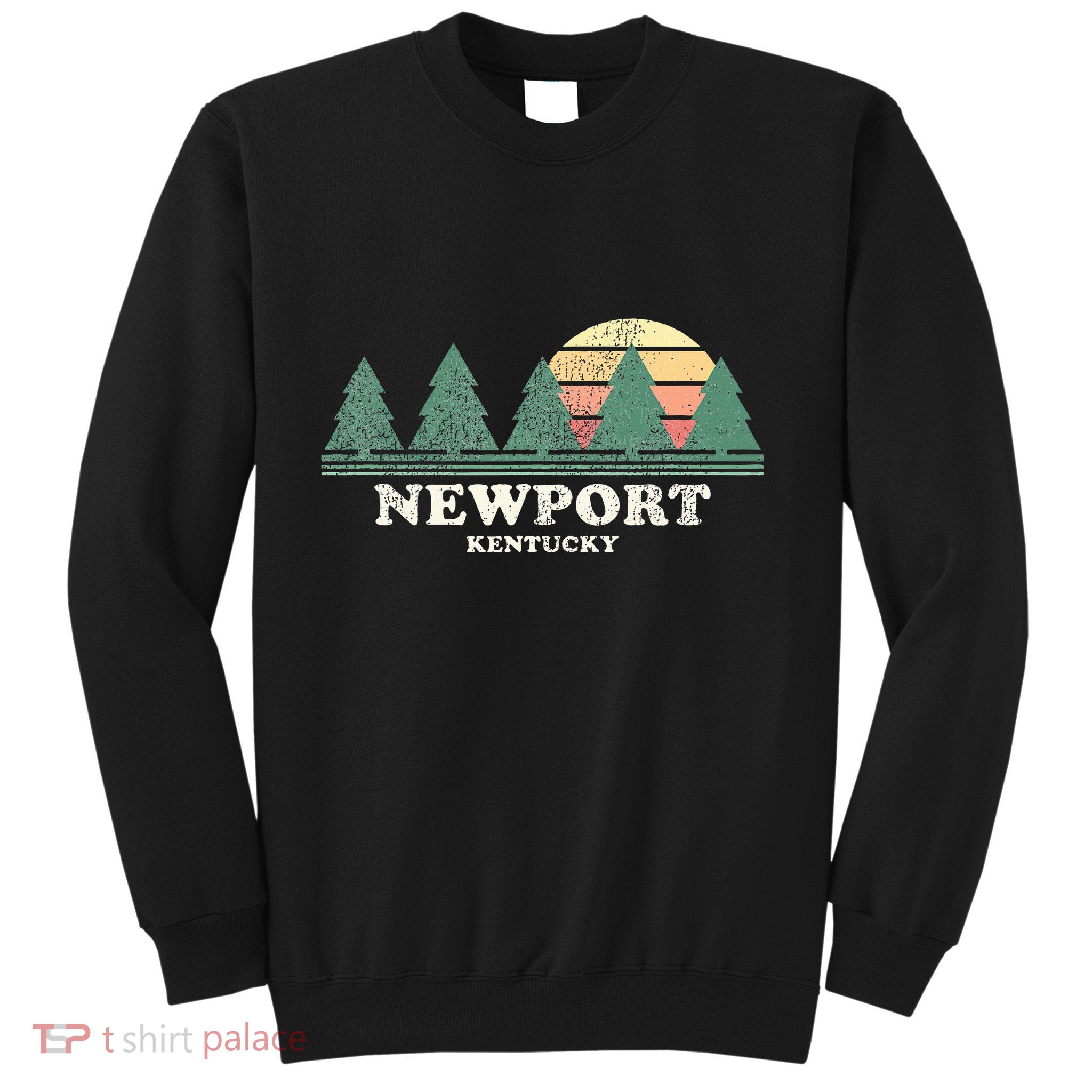 Newport Ky Vintage Throwback Retro 70s Design Sweatshirt