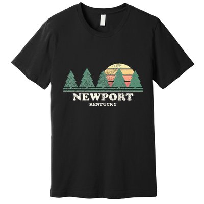 Newport Ky Vintage Throwback Retro 70s Design Premium T-Shirt