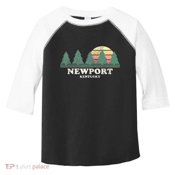 Newport Ky Vintage Throwback Retro 70s Design Toddler Fine Jersey T-Shirt