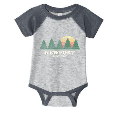 Newport Ky Vintage Throwback Retro 70s Design Infant Baby Jersey Bodysuit