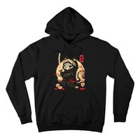 Ninja Kitten Warriors Japanese Samurai Cat Tattoo Kawaii Ninja Cat Hoodie