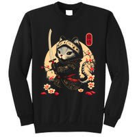 Ninja Kitten Warriors Japanese Samurai Cat Tattoo Kawaii Ninja Cat Sweatshirt