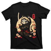 Ninja Kitten Warriors Japanese Samurai Cat Tattoo Kawaii Ninja Cat T-Shirt