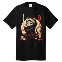 Ninja Kitten Warriors Japanese Samurai Cat Tattoo Kawaii Ninja Cat Tall T-Shirt