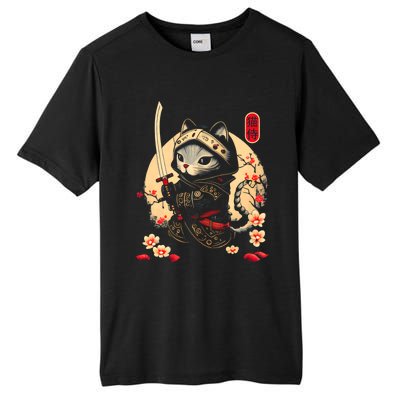 Ninja Kitten Warriors Japanese Samurai Cat Tattoo Kawaii Ninja Cat Tall Fusion ChromaSoft Performance T-Shirt