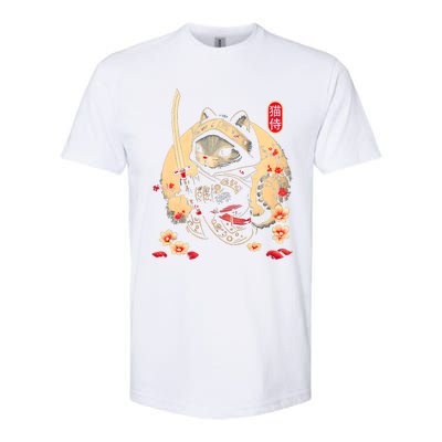 Ninja Kitten Warriors Japanese Samurai Cat Tattoo Kawaii Ninja Cat Softstyle® CVC T-Shirt