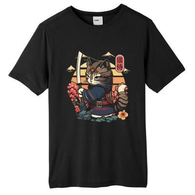 Ninja Kitten Warriors Japanese Samurai Cat Tattoo Kawaii Ninja Cat Tall Fusion ChromaSoft Performance T-Shirt