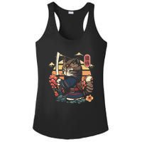 Ninja Kitten Warriors Japanese Samurai Cat Tattoo Kawaii Ninja Cat Ladies PosiCharge Competitor Racerback Tank