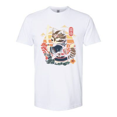 Ninja Kitten Warriors Japanese Samurai Cat Tattoo Kawaii Ninja Cat Softstyle® CVC T-Shirt