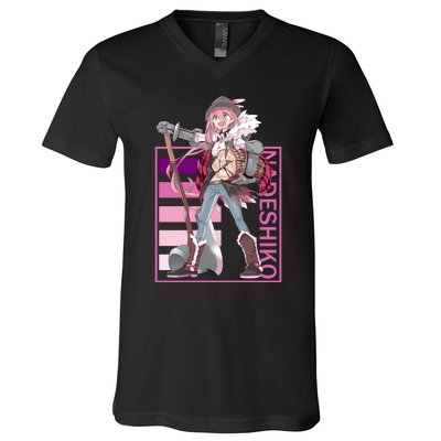 Nadeshiko Kagamihara Yuru Camp V-Neck T-Shirt