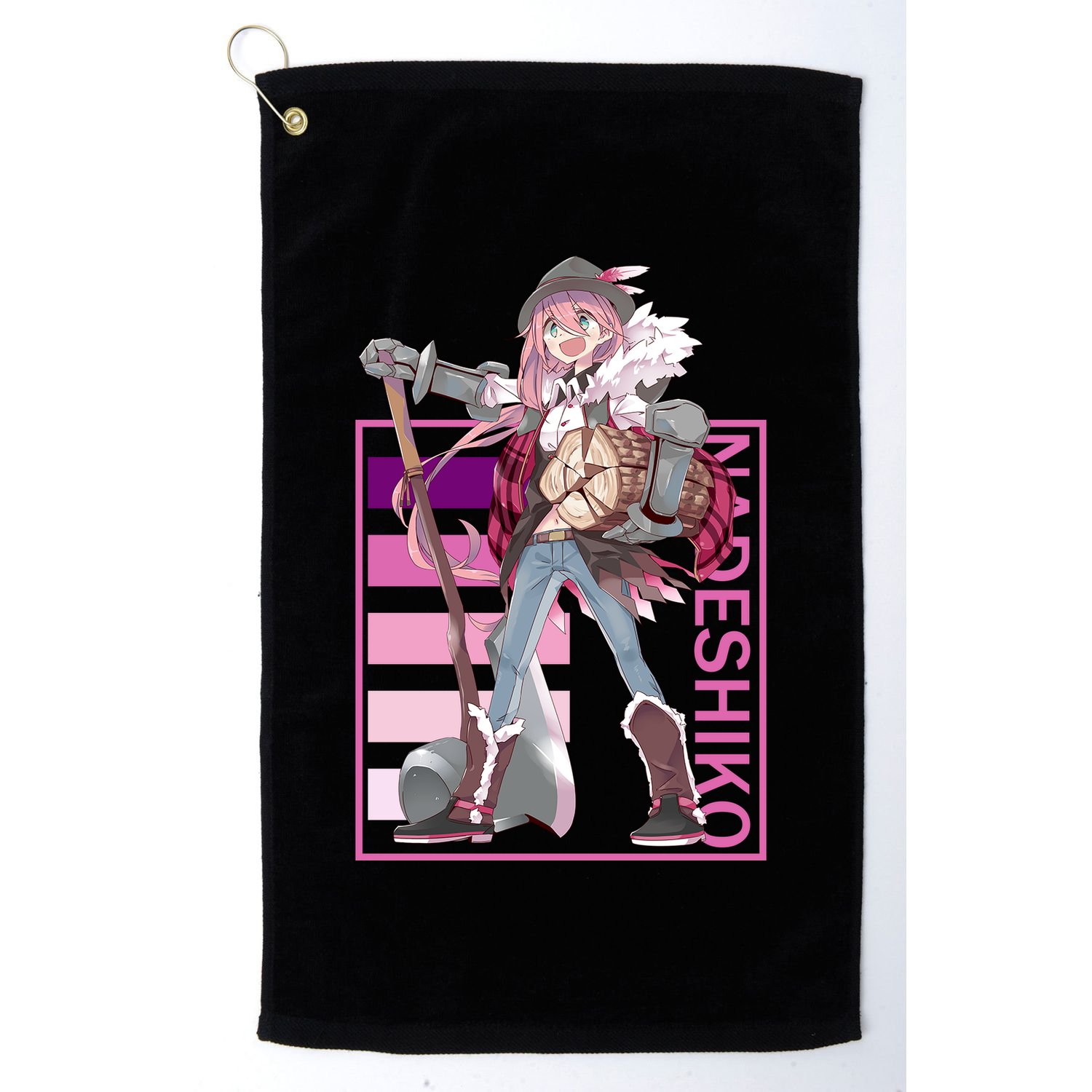 Nadeshiko Kagamihara Yuru Camp Golf Towel