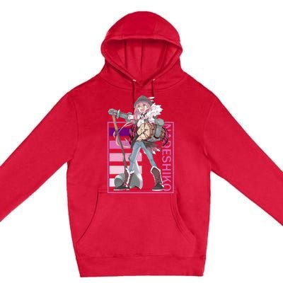 Nadeshiko Kagamihara Yuru Camp Premium Pullover Hoodie