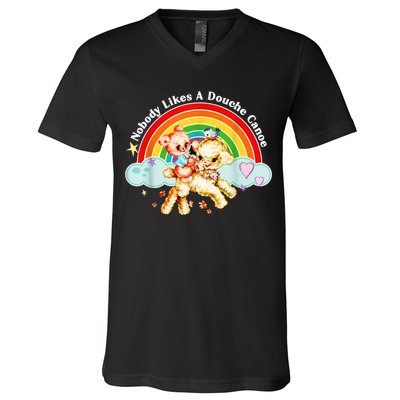 Nobody Likes A Douche Canoe V-Neck T-Shirt