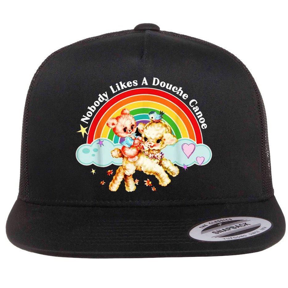 Nobody Likes A Douche Canoe Flat Bill Trucker Hat