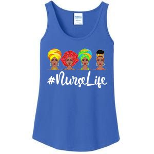 Nurse Life Afro Melanin Black Nurse Nursing Juneteenth Gift Ladies Essential Tank