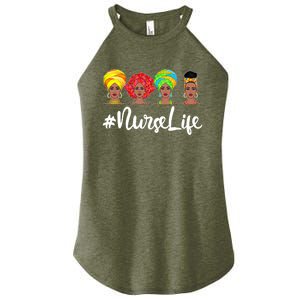 Nurse Life Afro Melanin Black Nurse Nursing Juneteenth Gift Women's Perfect Tri Rocker Tank