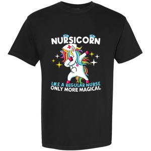 Nursicorn Like A Regular Nurse Dabbing Unicorn Nurse Rn Cool Gift Garment-Dyed Heavyweight T-Shirt