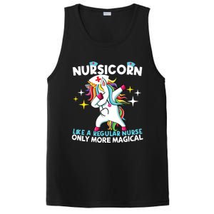 Nursicorn Like A Regular Nurse Dabbing Unicorn Nurse Rn Cool Gift PosiCharge Competitor Tank