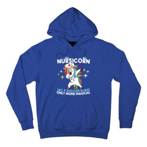 Nursicorn Like A Regular Nurse Dabbing Unicorn Nurse Rn Cool Gift Hoodie