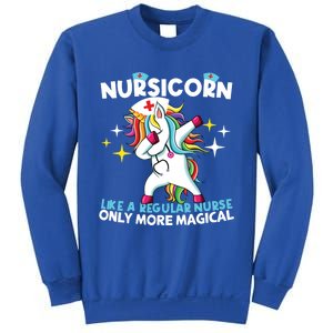 Nursicorn Like A Regular Nurse Dabbing Unicorn Nurse Rn Cool Gift Sweatshirt