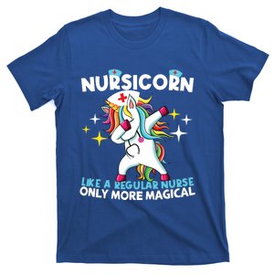 Nursicorn Like A Regular Nurse Dabbing Unicorn Nurse Rn Cool Gift T-Shirt