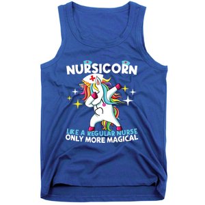 Nursicorn Like A Regular Nurse Dabbing Unicorn Nurse Rn Cool Gift Tank Top