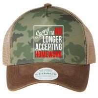 No Longer Accepting Homework Funny School Legacy Tie Dye Trucker Hat