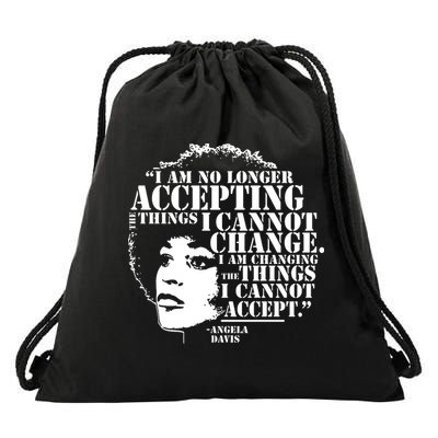 No Longer Accepting Things I Cannot Change Drawstring Bag