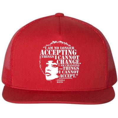 No Longer Accepting Things I Cannot Change Flat Bill Trucker Hat