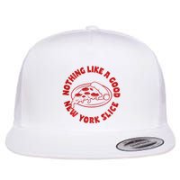 Nothing Like A Good New York Slice Front Back Print Flat Bill Trucker Hat