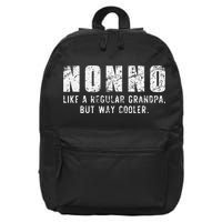 Nonno Like A Grandpa But Way Cooler Only Much Fathers Day 16 in Basic Backpack