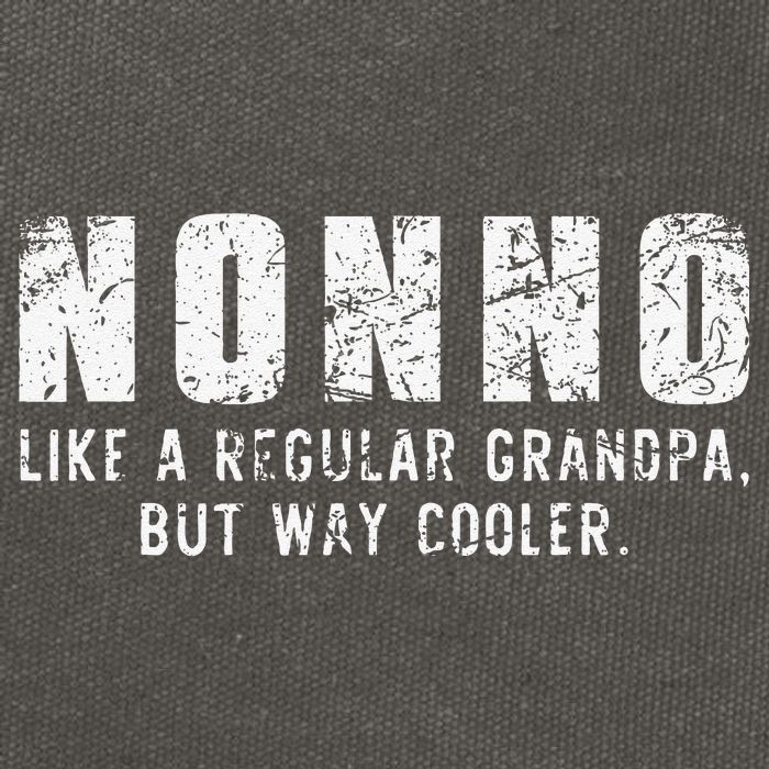 Nonno Like A Grandpa But Way Cooler Only Much Fathers Day Cotton Canvas Backpack