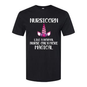 Nursicorn Like A Normal Nurse Only More Magical Gift Softstyle CVC T-Shirt