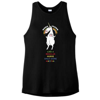 Nursicorn Like A Regular Nurse Only More Magical Great Gift Ladies PosiCharge Tri-Blend Wicking Tank