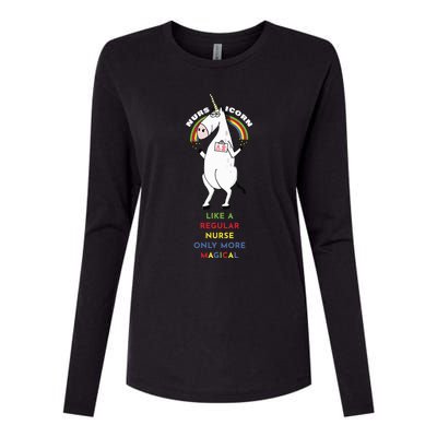 Nursicorn Like A Regular Nurse Only More Magical Great Gift Womens Cotton Relaxed Long Sleeve T-Shirt