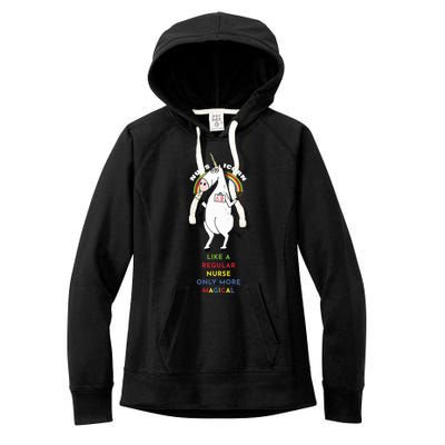 Nursicorn Like A Regular Nurse Only More Magical Great Gift Women's Fleece Hoodie