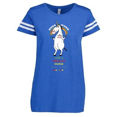 Nursicorn Like A Regular Nurse Only More Magical Great Gift Enza Ladies Jersey Football T-Shirt