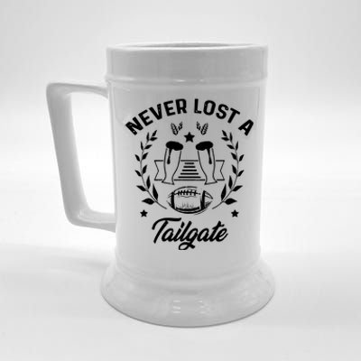 Never Lost A Tailgate Beer Stein