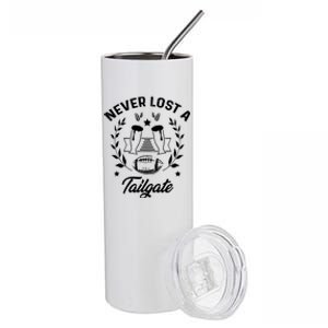 Never Lost A Tailgate Stainless Steel Tumbler