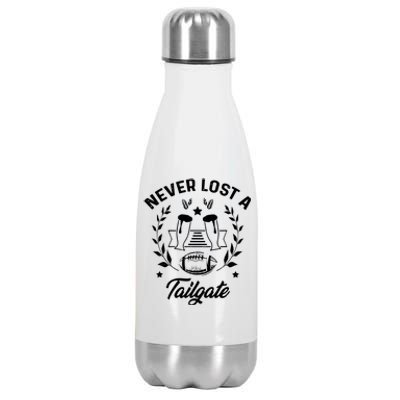 Never Lost A Tailgate Stainless Steel Insulated Water Bottle