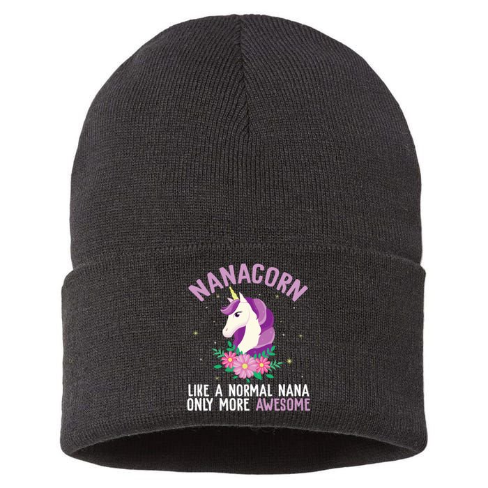 Nanacorn Like A Normal Nana Only More Awesome Happy Grandma Sustainable Knit Beanie