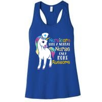 Nursicorn Like A Normal Nurse Only More Awesome Cute Unicorn Great Gift Women's Racerback Tank