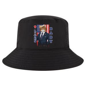 Nine Lives Baby Cat In Suite With Trump Hair Cool Comfort Performance Bucket Hat