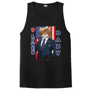 Nine Lives Baby Cat In Suite With Trump Hair PosiCharge Competitor Tank