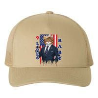 Nine Lives Baby Cat In Suite With Trump Hair Yupoong Adult 5-Panel Trucker Hat