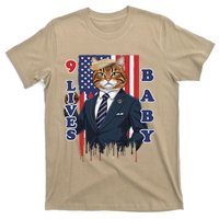 Nine Lives Baby Cat In Suite With Trump Hair T-Shirt