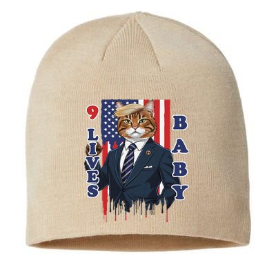 Nine Lives Baby Cat In Suite With Trump Hair Sustainable Beanie