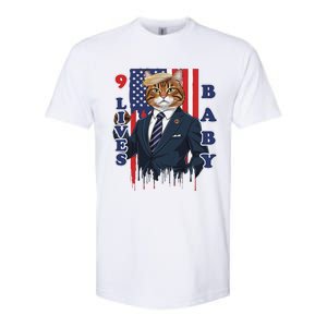 Nine Lives Baby Cat In Suite With Trump Hair Softstyle CVC T-Shirt